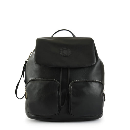 Kara Black Medium Lid Backpack