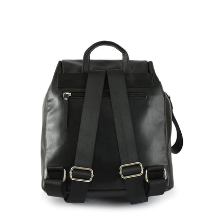 Kara Black Medium Lid Backpack