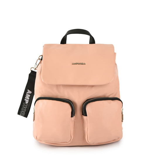 Kara Pink Medium Lid Backpack