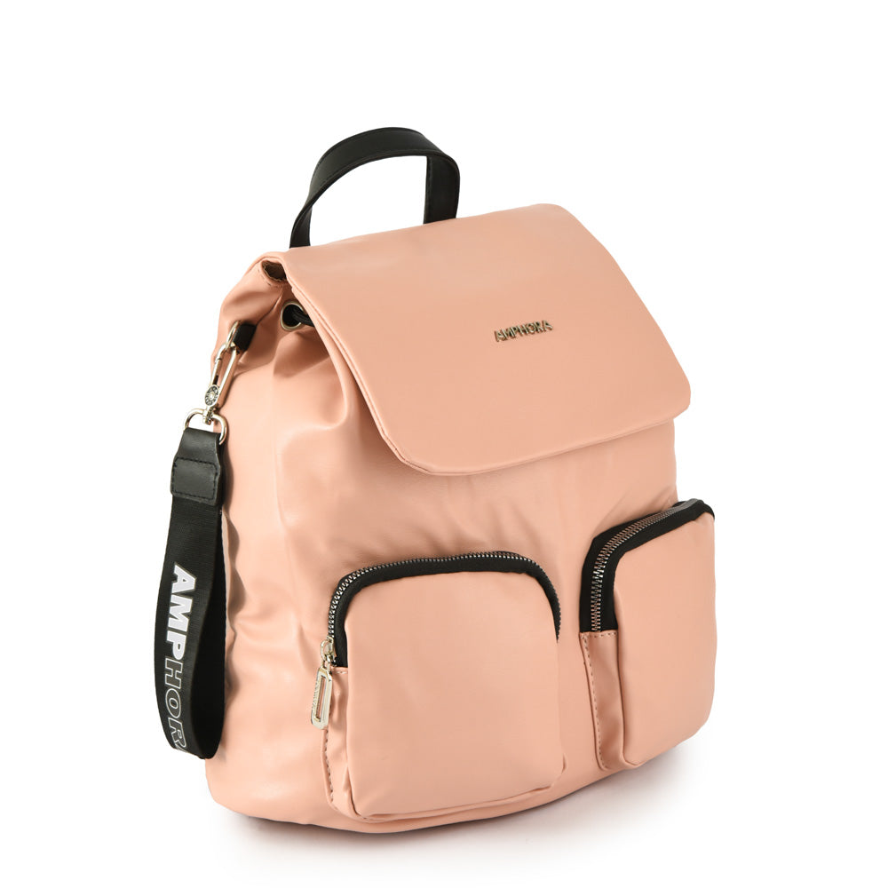 Kara Pink Medium Lid Backpack