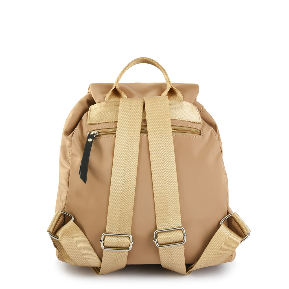 Backpack With Large Lid Lanai Beige