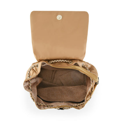 Backpack With Large Lid Lanai Beige