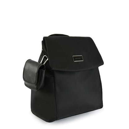 Galilea Black Medium Lid Backpack