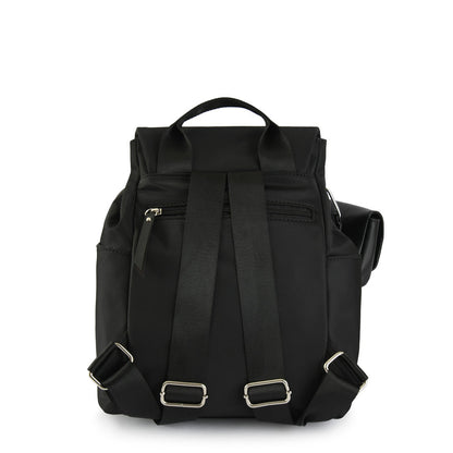 Galilea Black Medium Lid Backpack