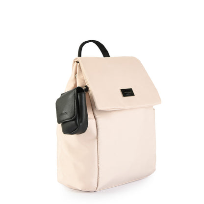 Galilea Medium Lid Backpack Ecru White