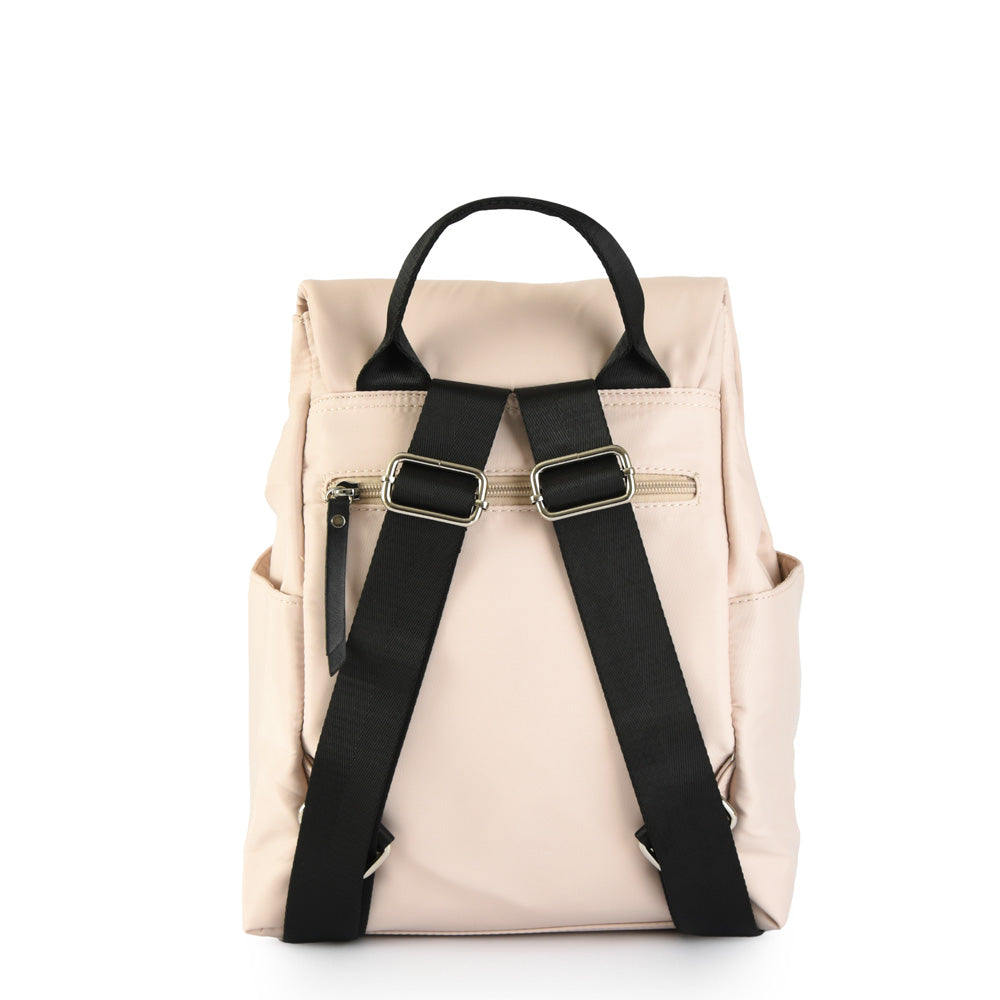 Galilea Medium Lid Backpack Ecru White