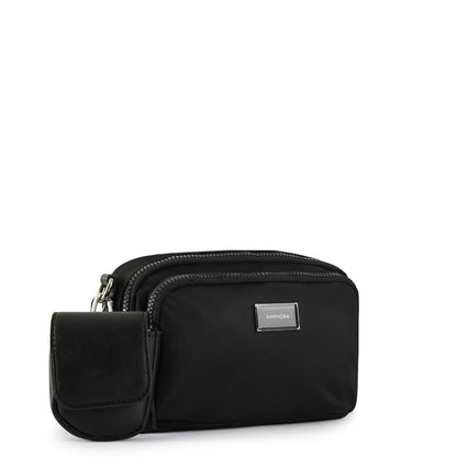 Galilea small black shoulder bag