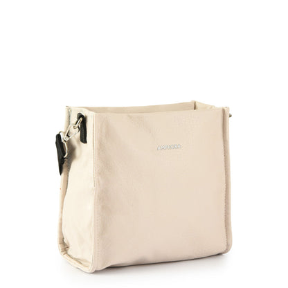 Medium zèbre off-white shoulder bag
