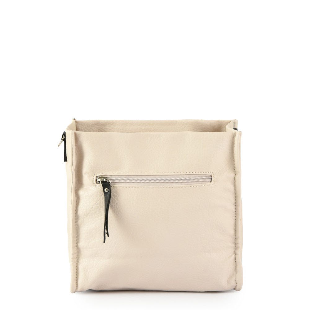 Medium zèbre off-white shoulder bag