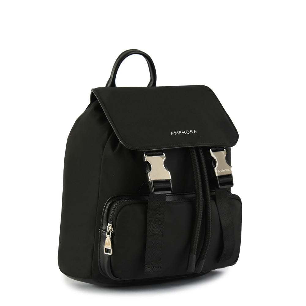 Skadi Black Medium Lid Backpack