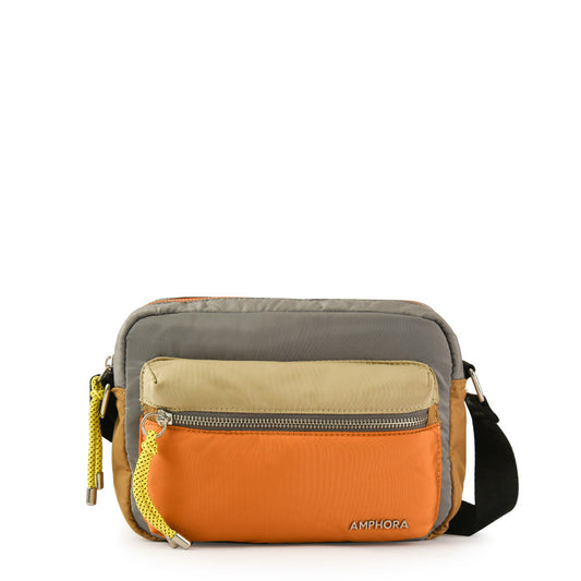 Medium Gray Opyra Crossbody Bag