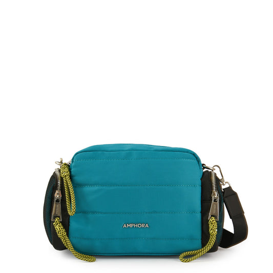 Medium Turquoise Fiorella Shoulder Bag