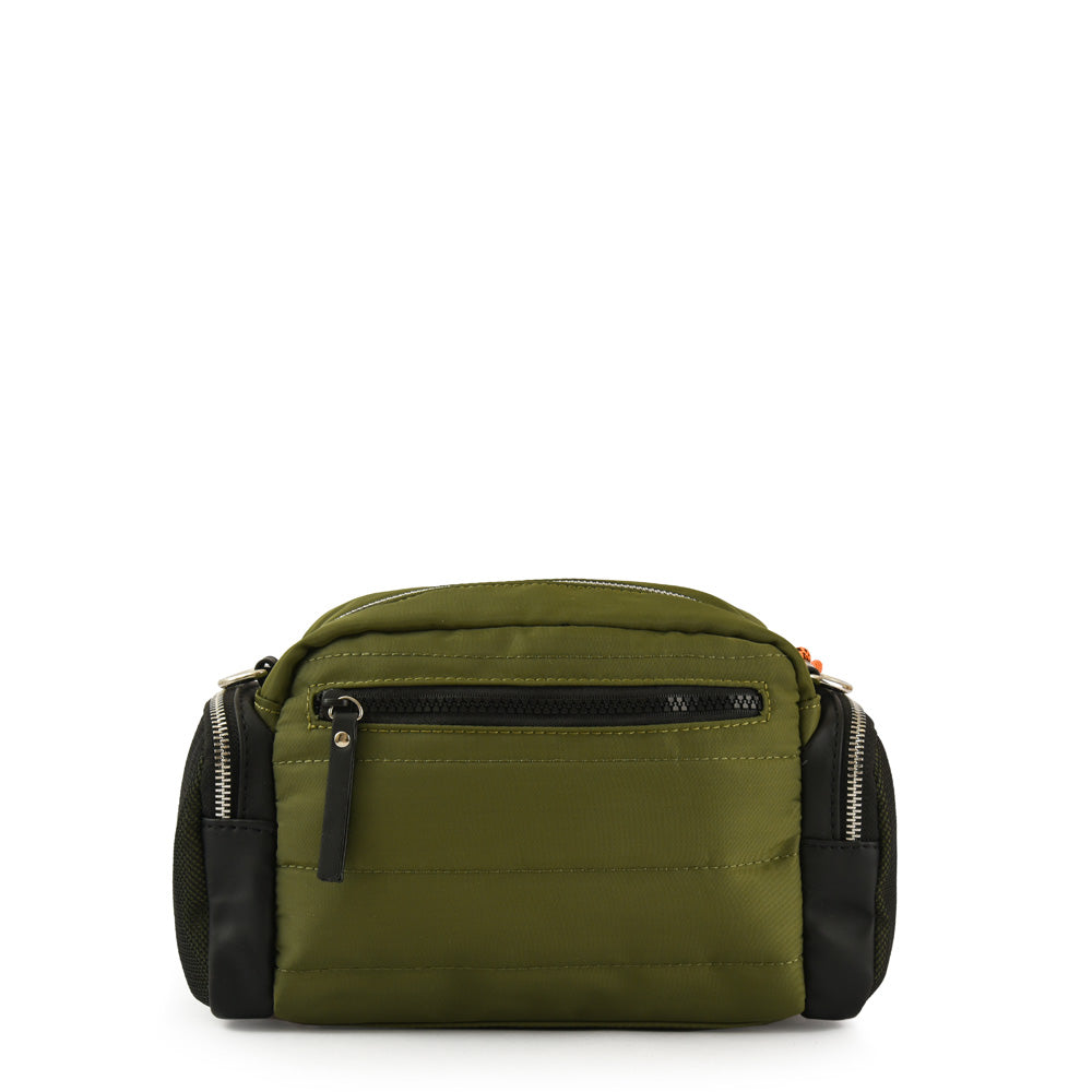 Fiorella olive green medium crossbody bag