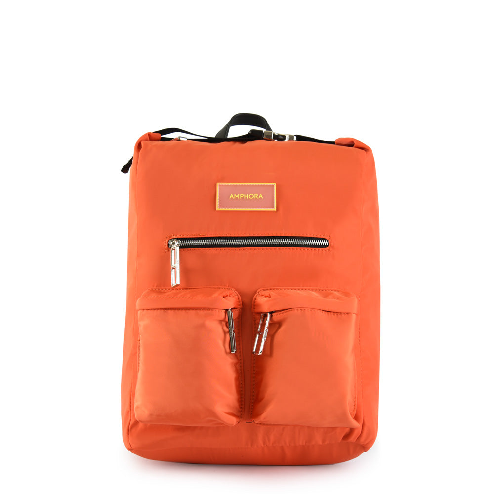 Orange dollie large notebook backpack