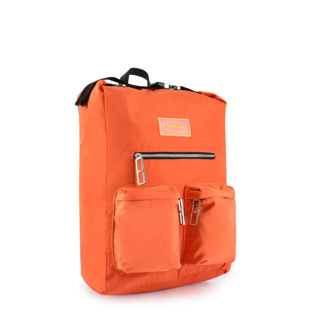 Orange dollie large notebook backpack
