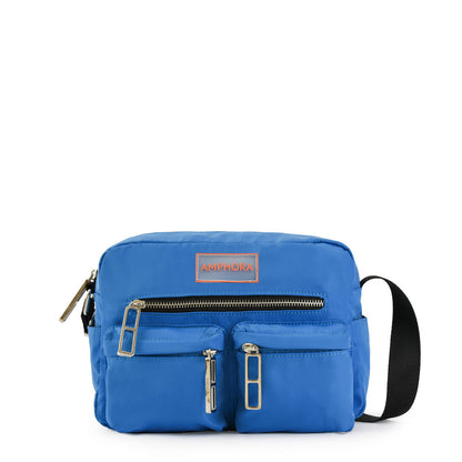 Dollie Blue Medium Crossbody Wallet