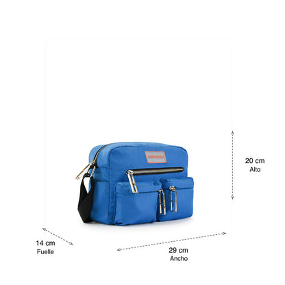 Dollie Blue Medium Crossbody Wallet