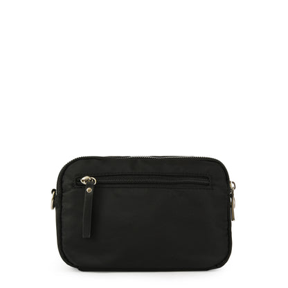 Small black feña crossbody wallet