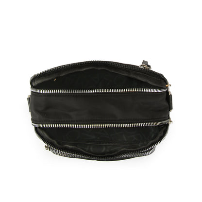 Small black feña crossbody wallet