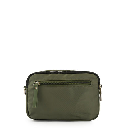 Small olive green feña shoulder bag