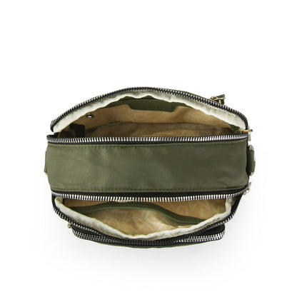 Small olive green feña shoulder bag