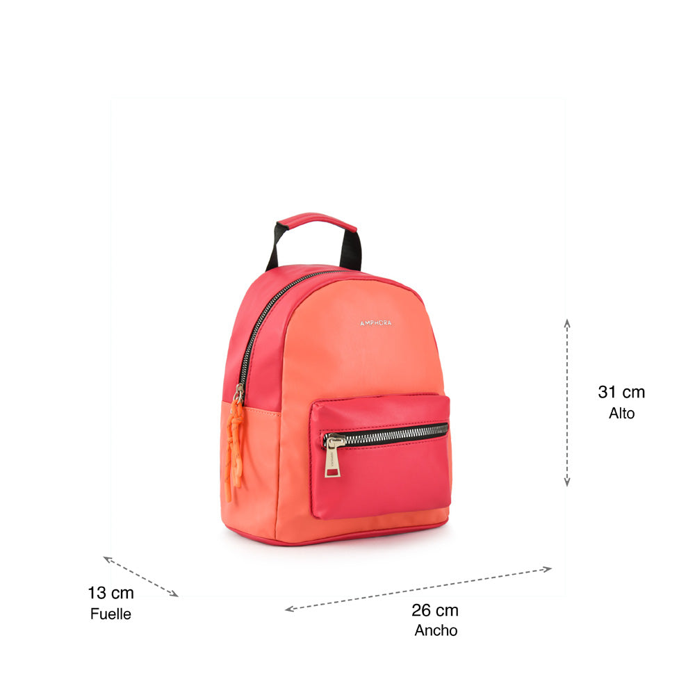 Medium fuchsia aleza backpack