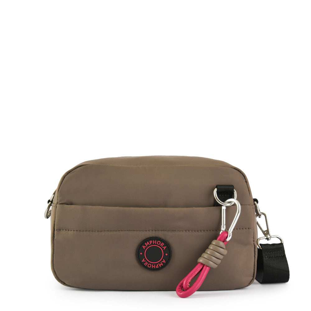Medium Teresita Shoulder Bag Dark Taupe