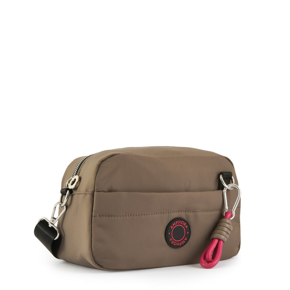 Medium Teresita Shoulder Bag Dark Taupe