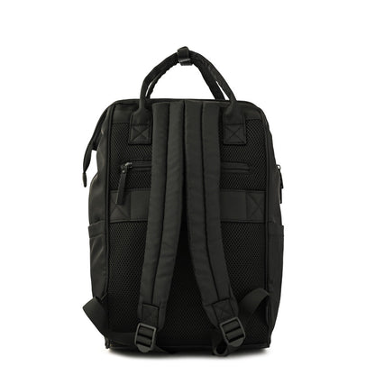 Fabre Black Large Notebook Backpack