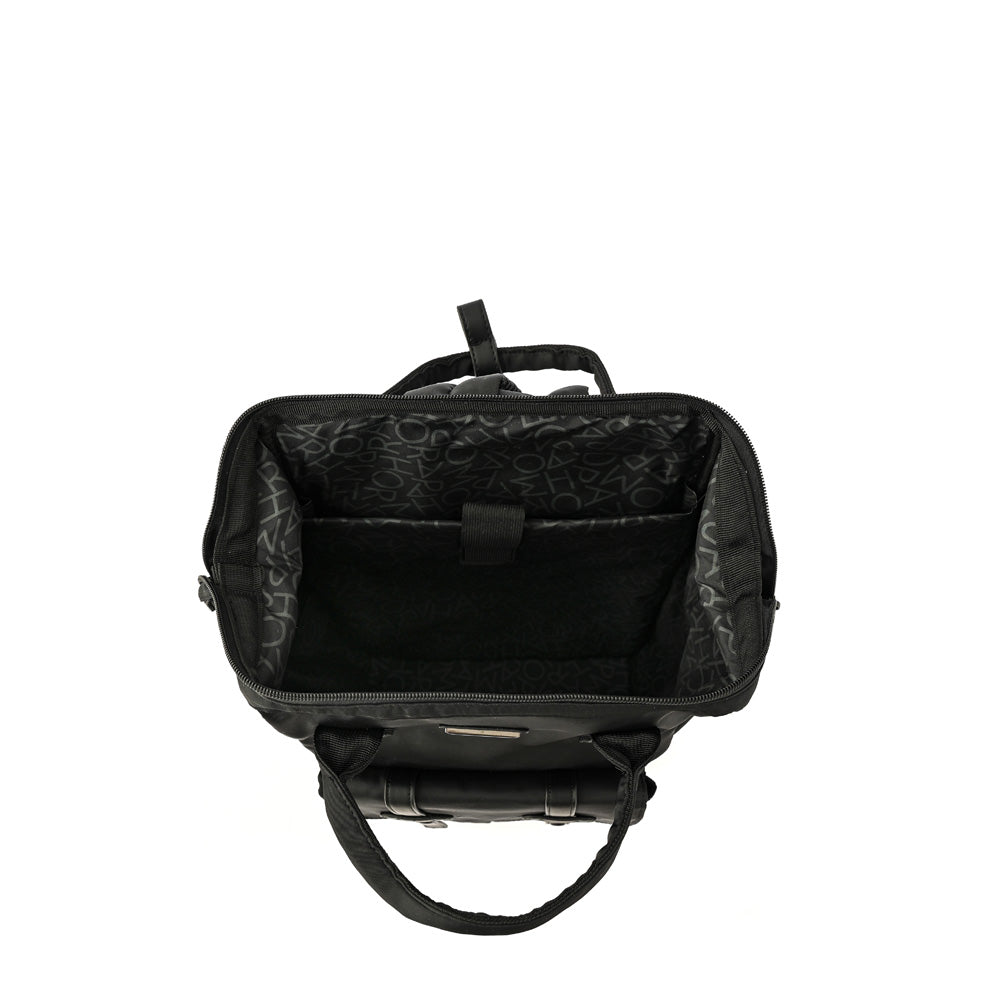 Fabre Black Large Notebook Backpack