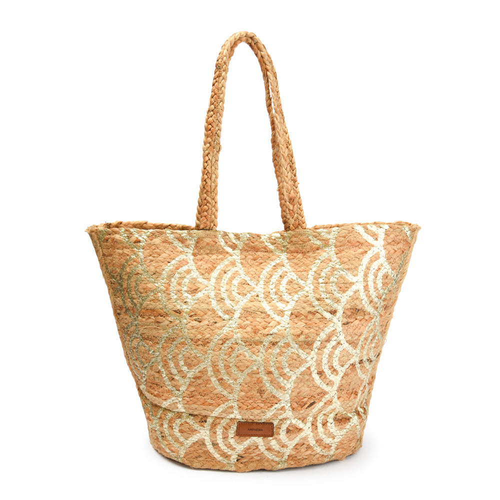 amphora ibiza bolso de playa  beige