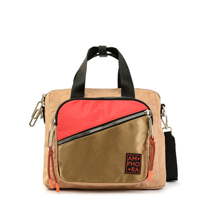 Medium Dark Beige Gianna Two Handle Wallet