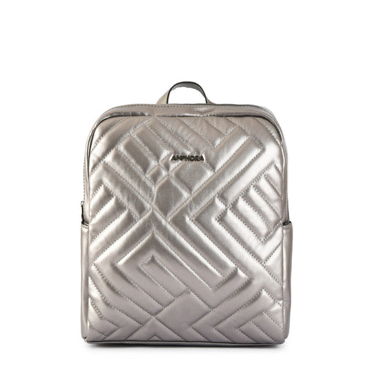 Dark Silver Brunet Medium Backpack