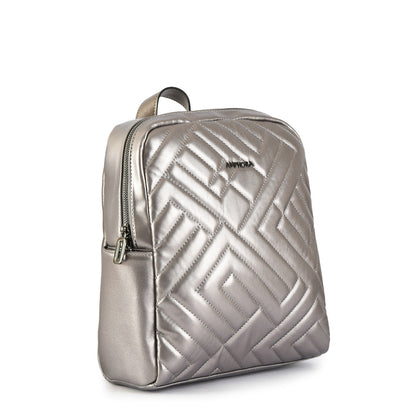 Dark Silver Brunet Medium Backpack