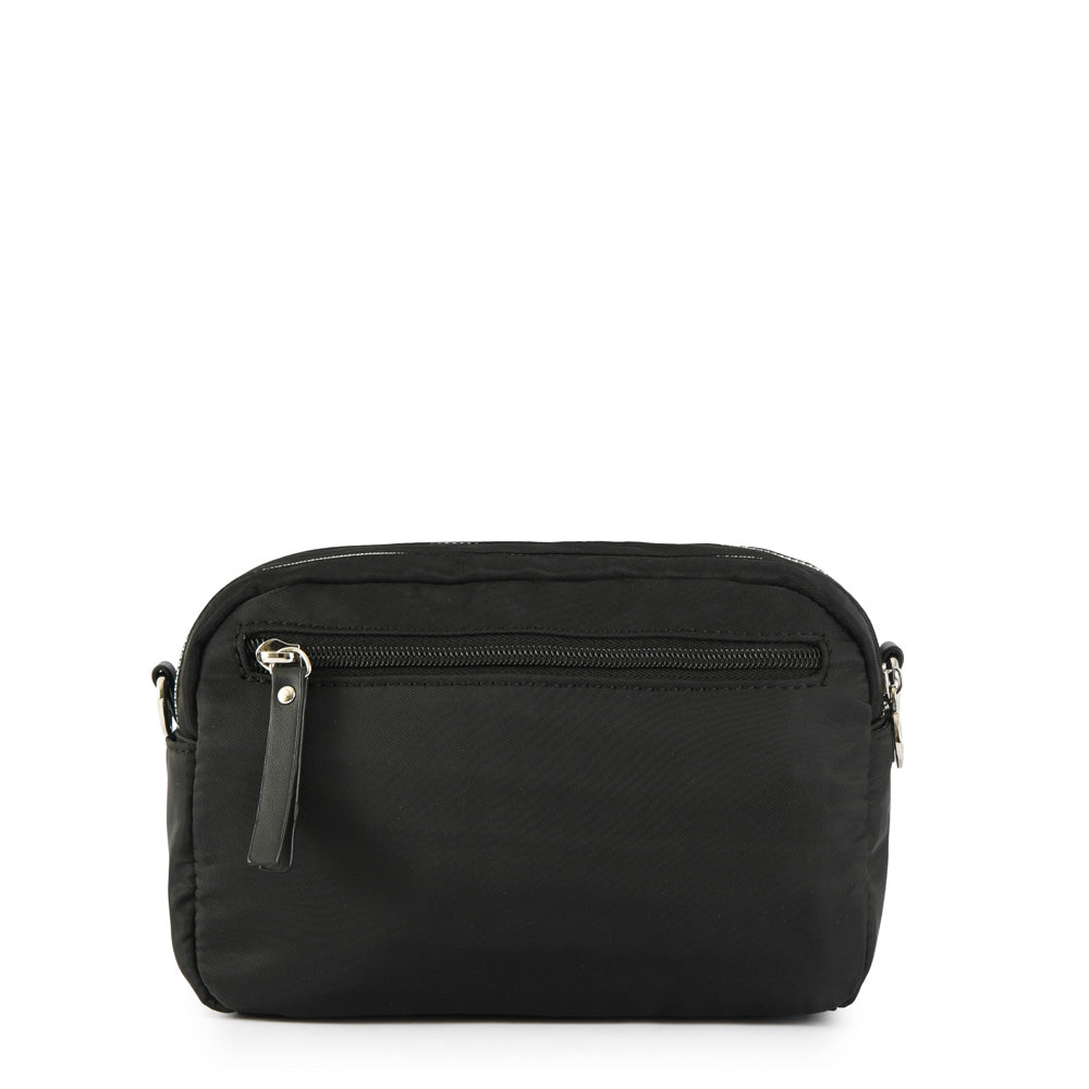 Small black moulin crossbody wallet