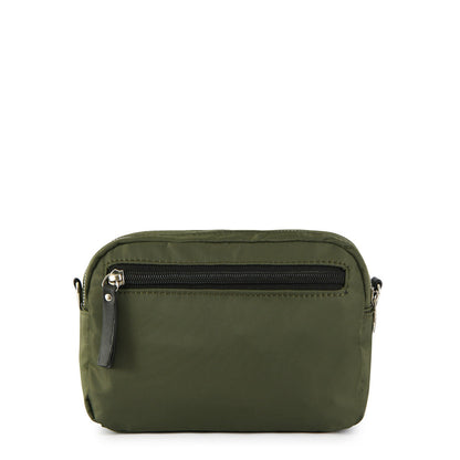 Small olive green moulin crossbody bag