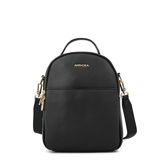 Medium Textured Black Mile Backpack