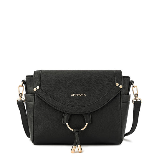 Medium black Istanbul crossbody wallet