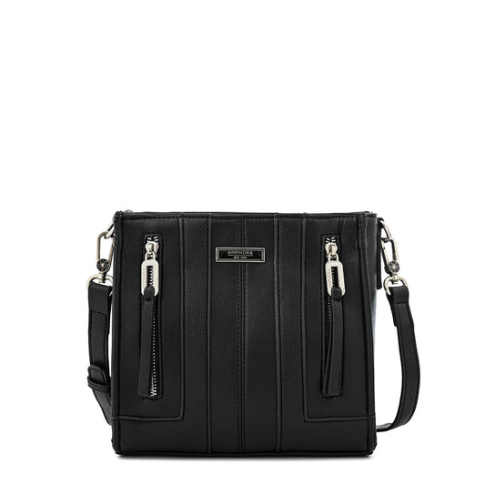 Medium black bluma crossbody bag