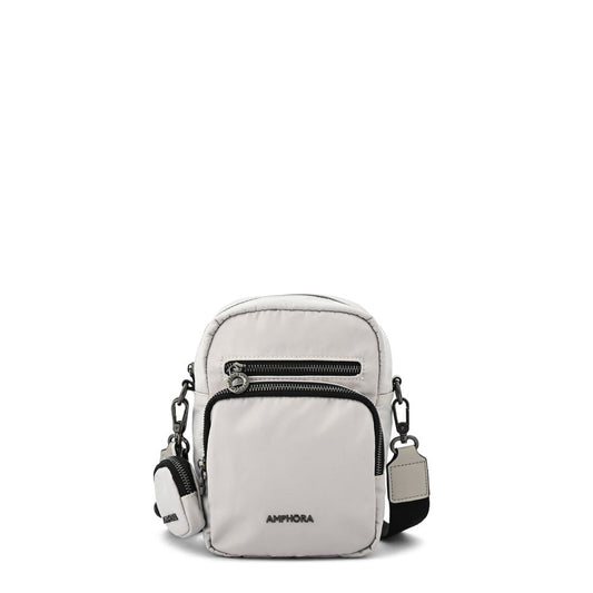 Small ecru white Maia shoulder bag