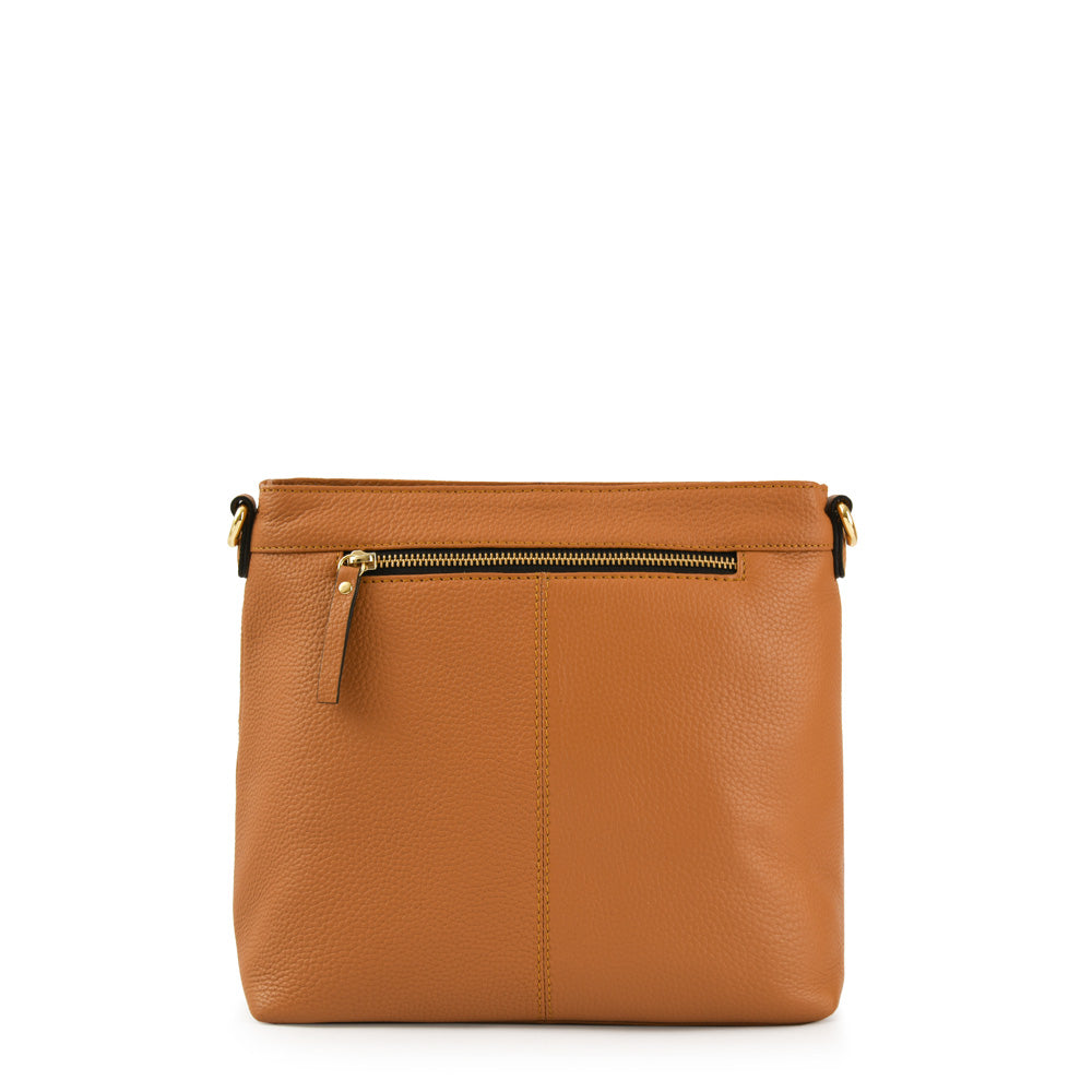 Nile Medium Camel Crossbody Bag