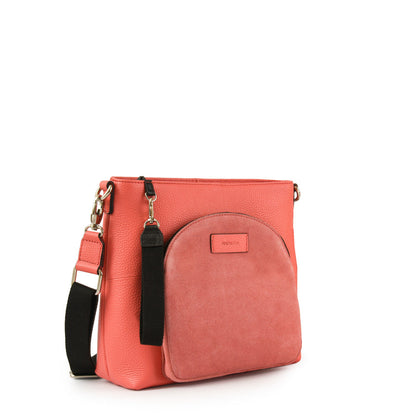Medium Coral Nile Crossbody Bag