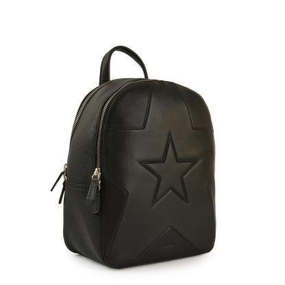 Etoiles medium black backpack