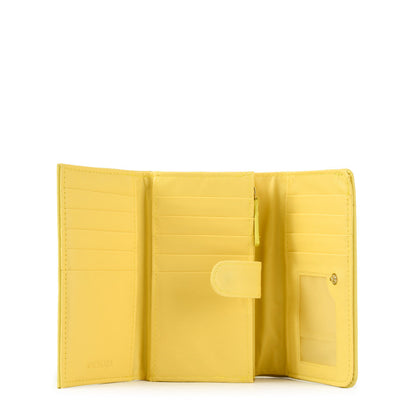 Yellow Milano medium accordion wallet