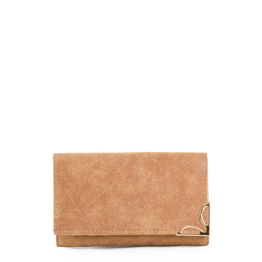 Eleonor Medium Accordion Wallet Dark Beige