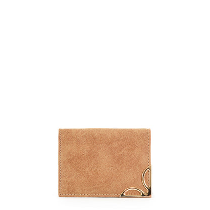 Dark beige Eleonor card holder with window