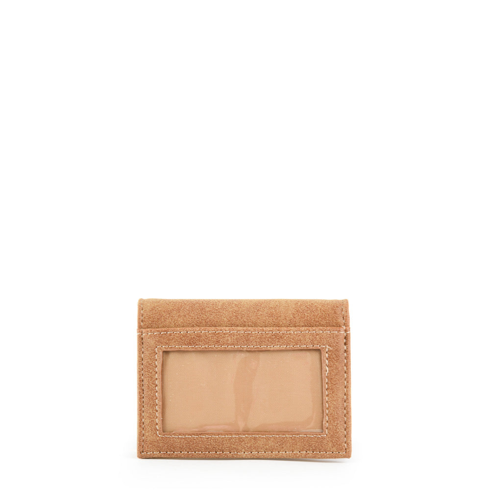 Dark beige Eleonor card holder with window