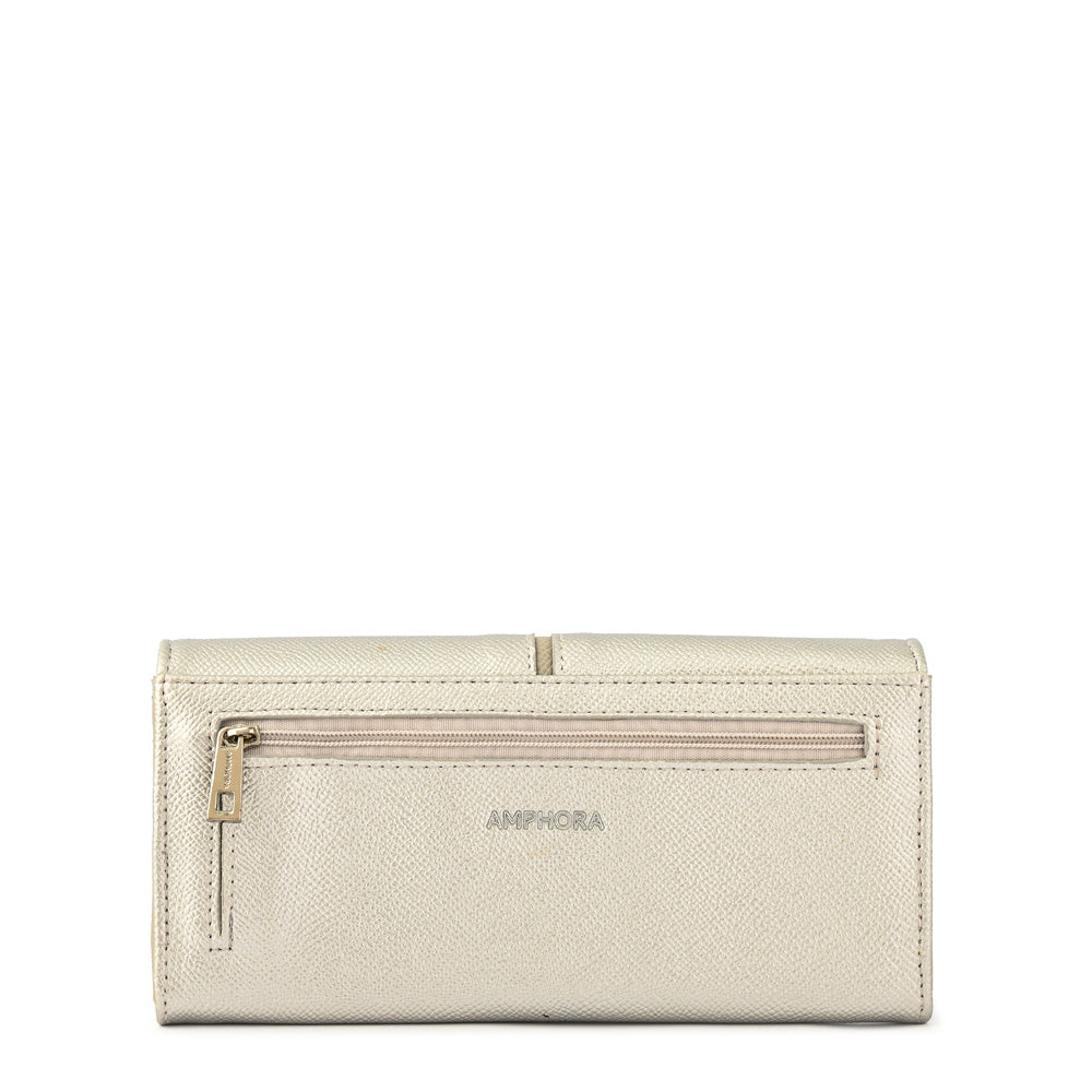 Silver ragna accordion wallet