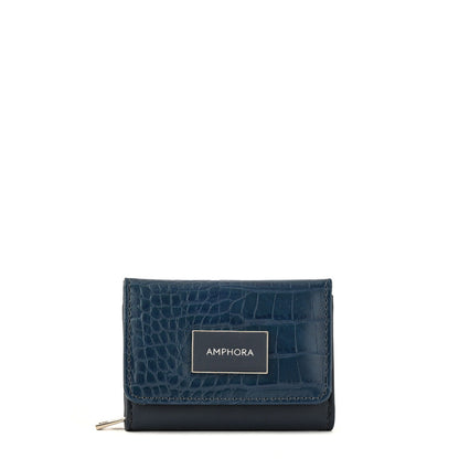 Dark blue Nikola exterior closure wallet