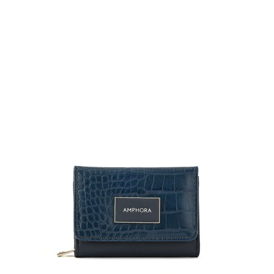 Dark blue Nikola exterior closure wallet